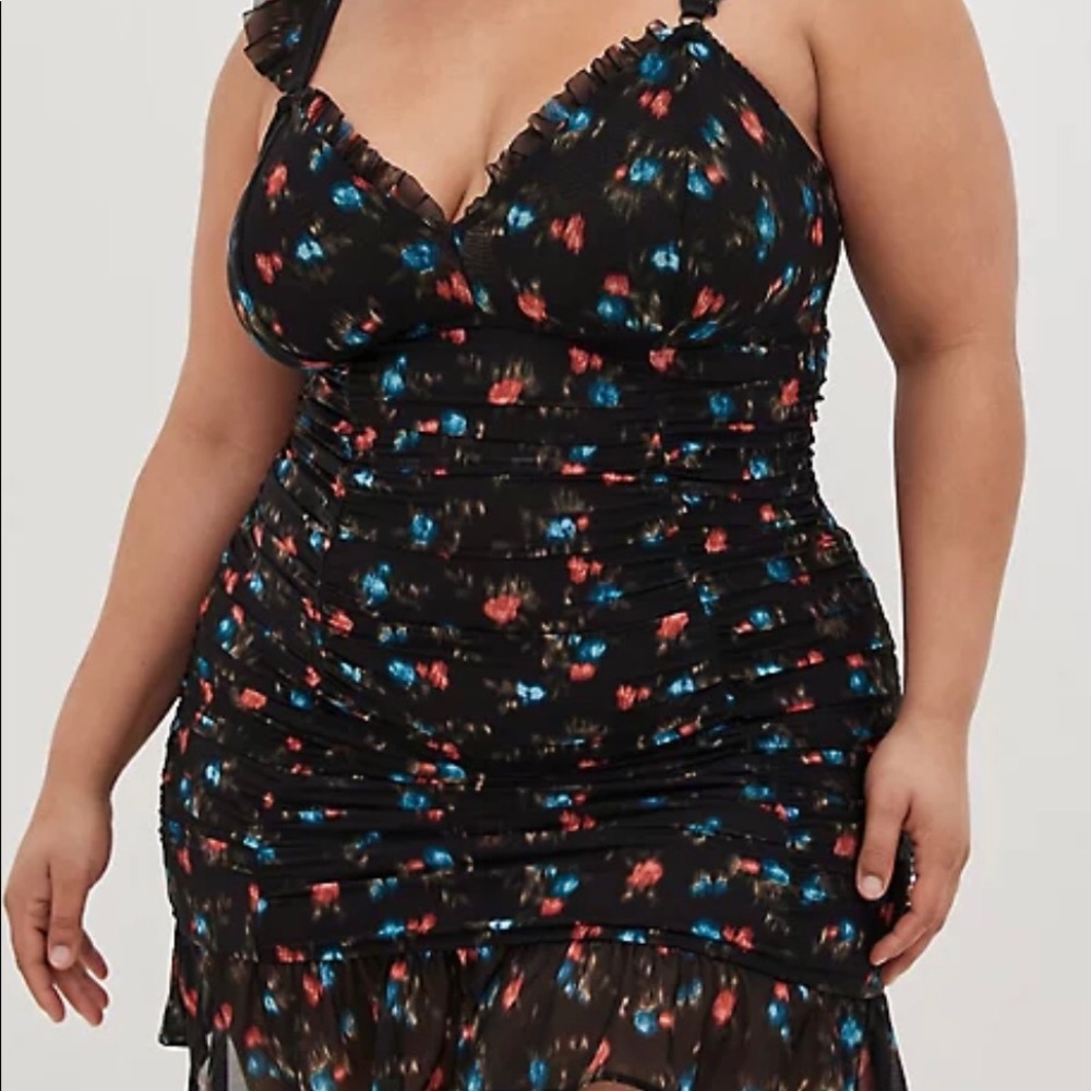 Torrid Chemise Ruffle Floral